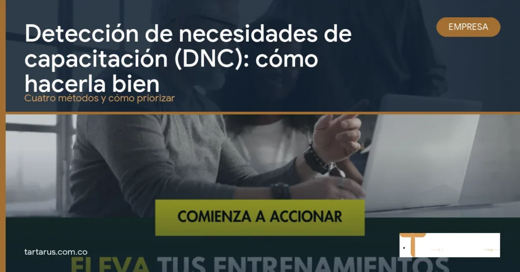 Portada del articulo sobre deteccion de necesidades de capacitacion