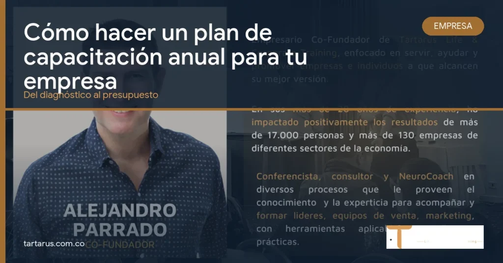 Portada del articulo sobre el plan de capacitacion anual